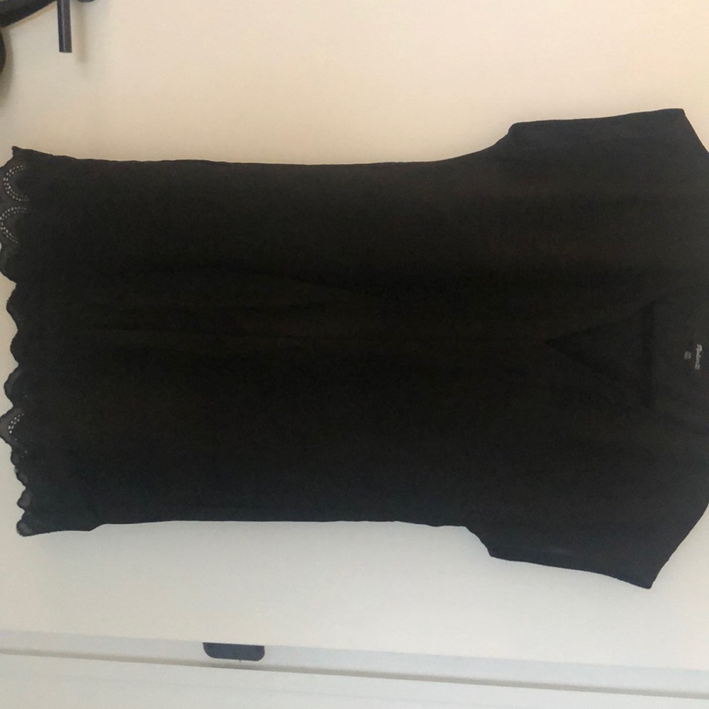 Black Lace Trimmed Tunic